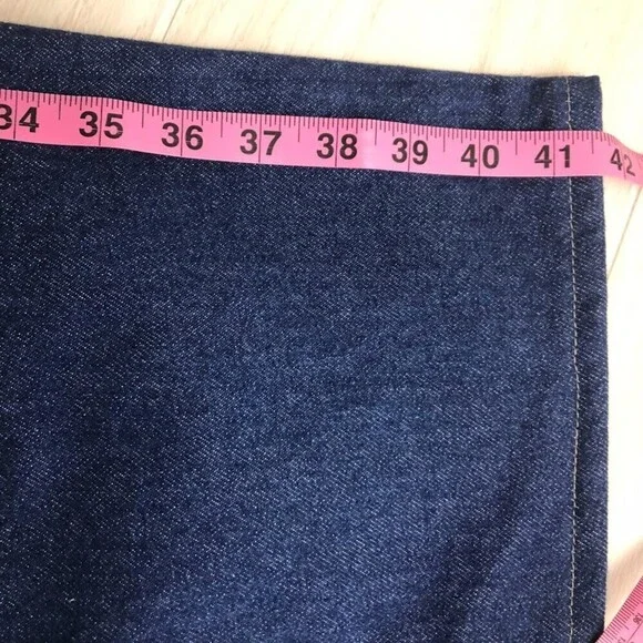 Dickies Men's Denim Blue Jeans Carpenter Utility Occupational Wear W38 Altered - Picture 8 of 13